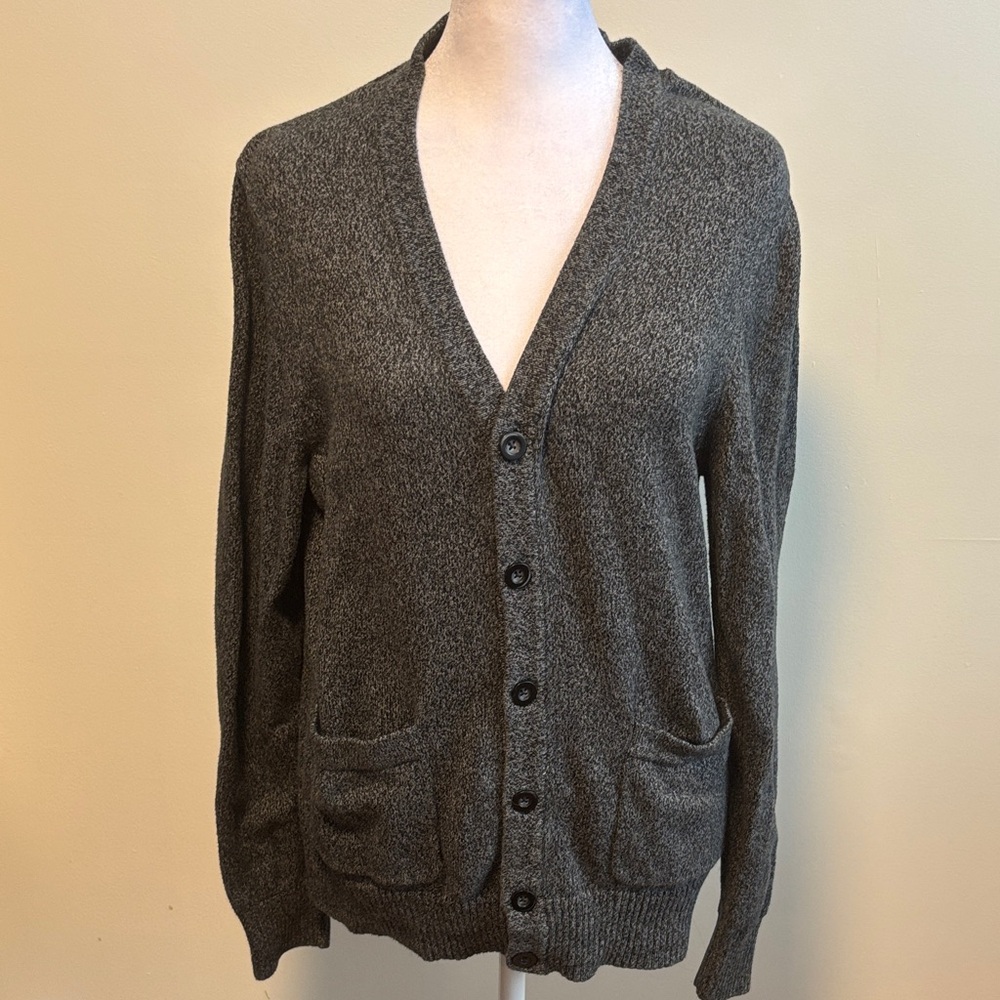 Merona Charcoal Button-Up Cardigan